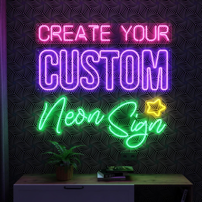 Custom Hanging Neon LED Sign for Shop Window Display