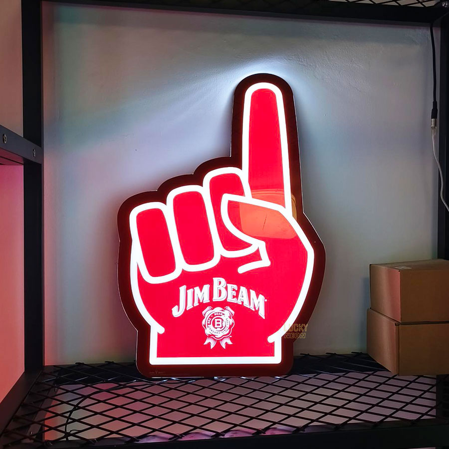 Custom Backlit Acrylic Light Box Sign - Ultra-Thin Brand Logo Sign for Business
