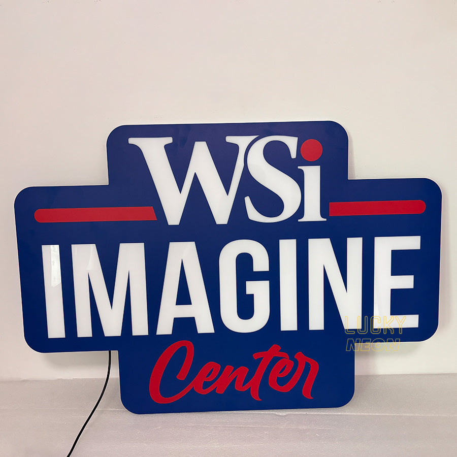 Custom Backlit Acrylic Light Box Sign - Ultra-Thin Brand Logo Sign for Business