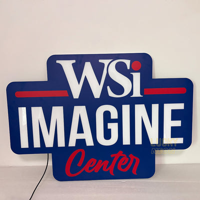 Custom Backlit Acrylic Light Box Sign - Ultra-Thin Brand Logo Sign for Business