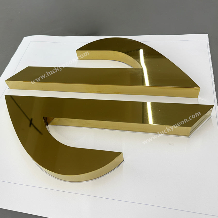 Custom Metal Dimensional Sign Letters - Outdoor 3D Wall Logo & Lettering