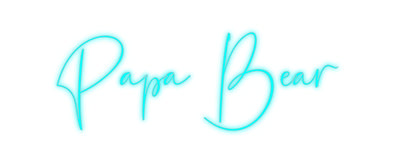 Custom Neon: Papa Bear