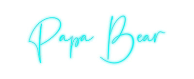 Custom Neon: Papa Bear