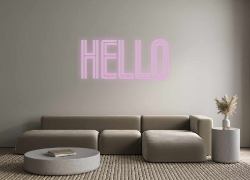 Custom Neon: HELLO