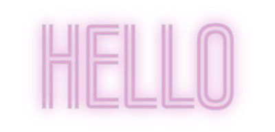 Custom Neon: HELLO