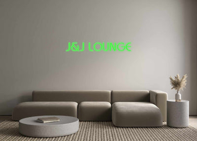 Custom Neon: J&J LOUNGE