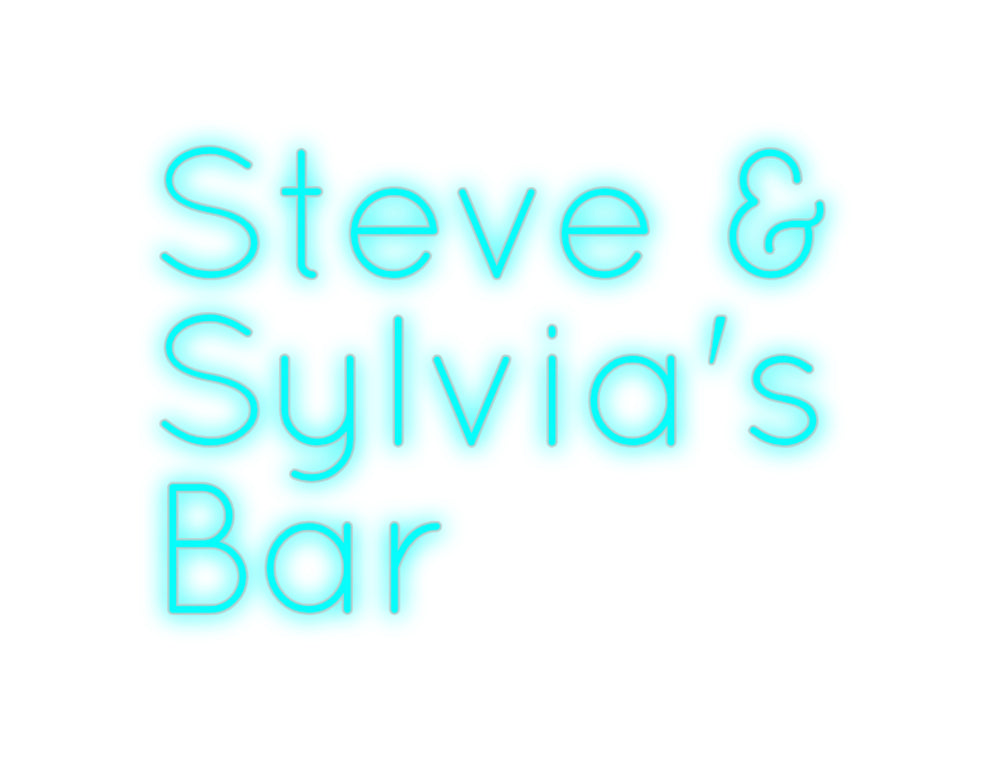 Custom Neon: Steve &
Sylv...
