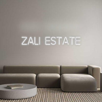 Custom Neon: zali estate