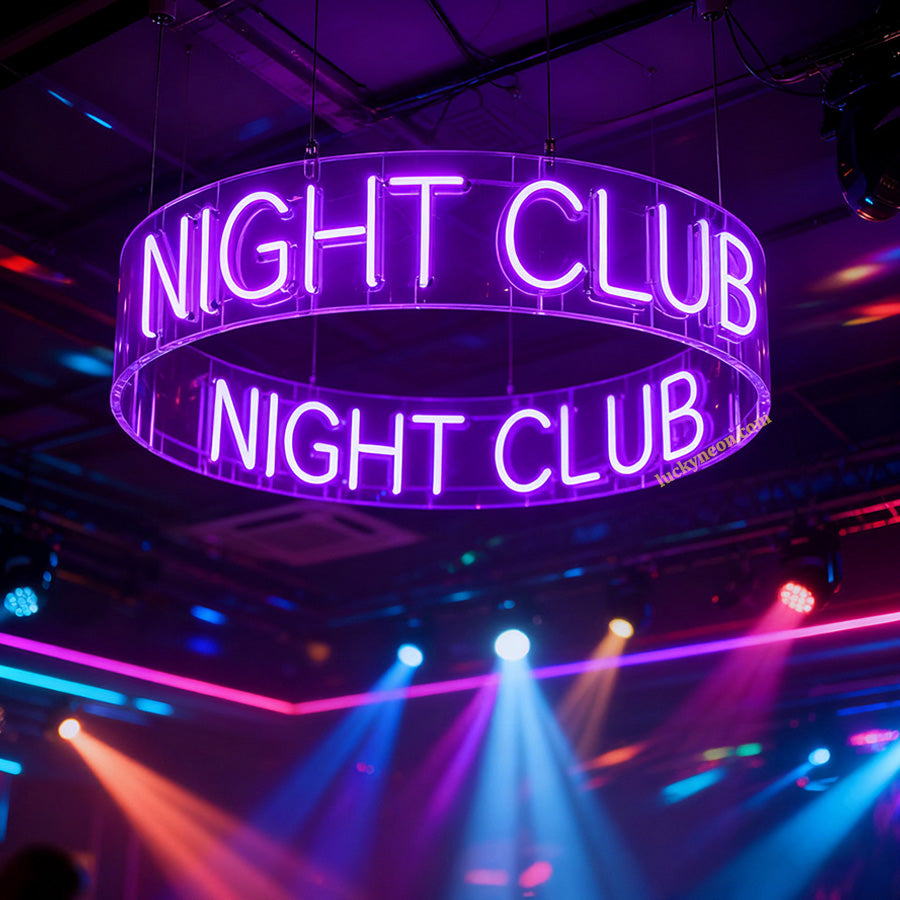Custom Hanging 360° Arc Neon Sign - Ceiling LED Neon Sign for Bars & Clubs