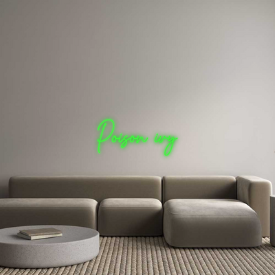 Custom Neon: Poison ivy