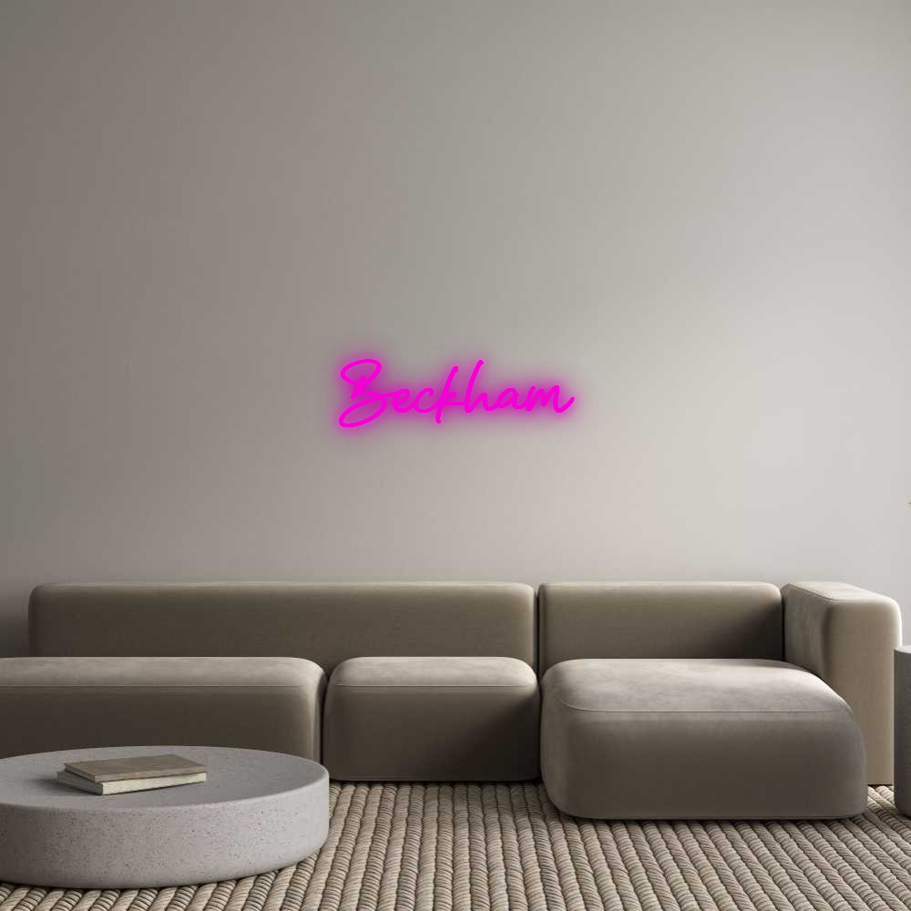 Custom Neon: Beckham