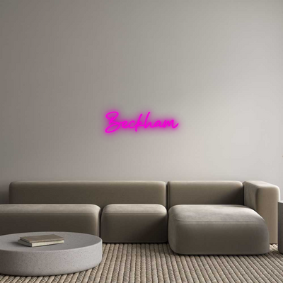Custom Neon: Beckham