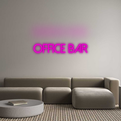 Custom Neon: OFFICE BAR