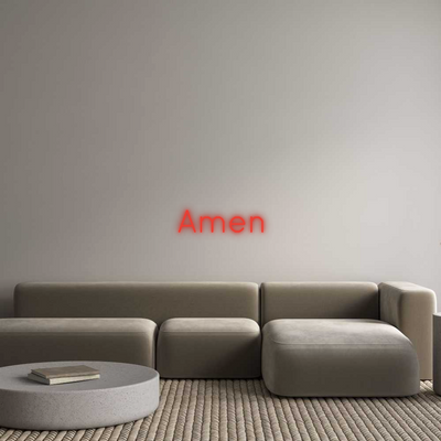 Custom Neon: Amen