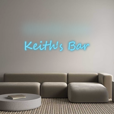 Custom Neon: Keith's Bar