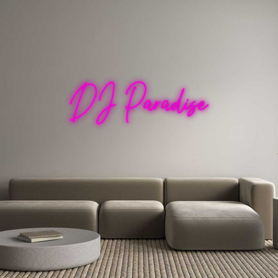 Custom Neon: DJ Paradise