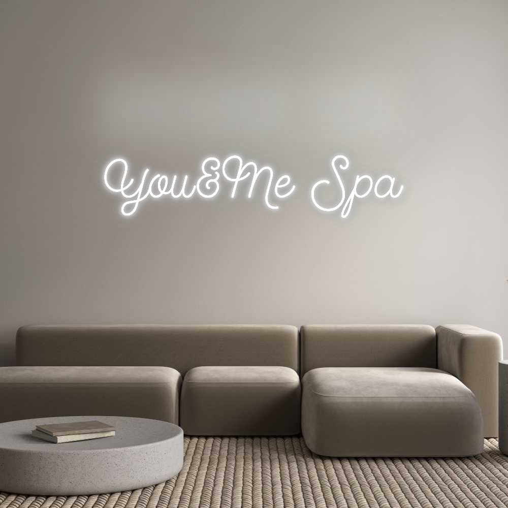 Custom Neon: You&Me Spa