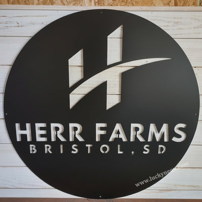 Custom Backlit Laser-Cut Metal Wall Sign for Interior & Business Decor