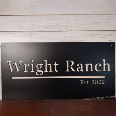 Custom Backlit Laser-Cut Metal Wall Sign for Interior & Business Decor