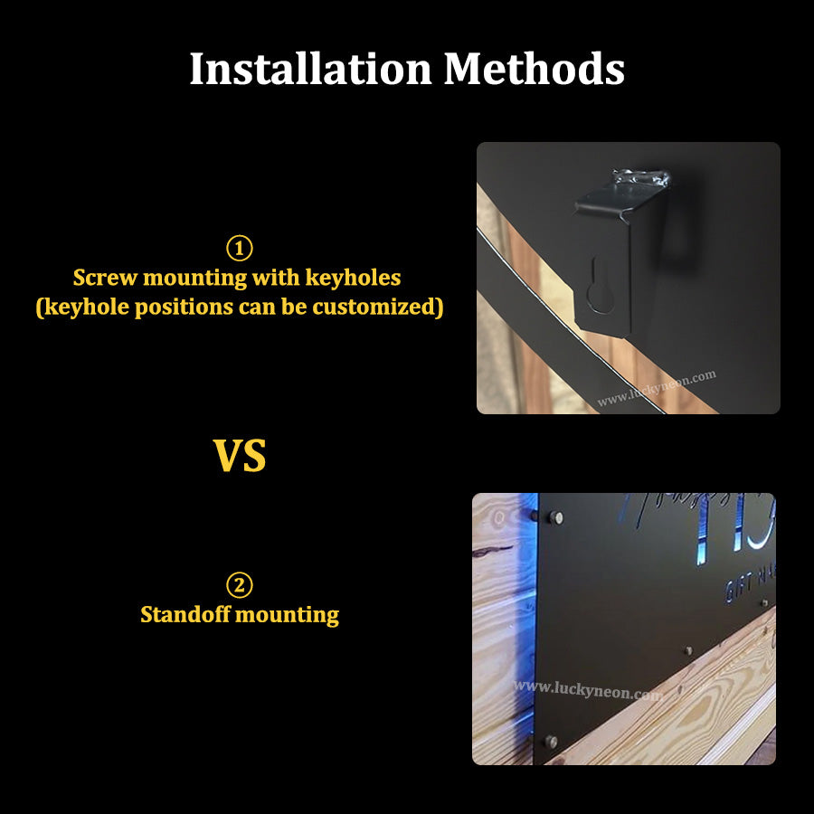 Custom Backlit Laser-Cut Metal Wall Sign for Interior & Business Decor