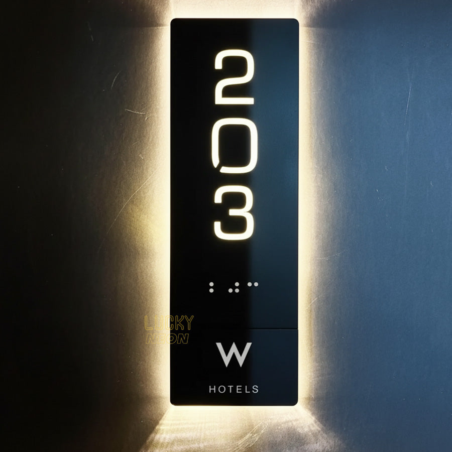 Custom LED House Number Plaque for Homes, Villas, and Apartments