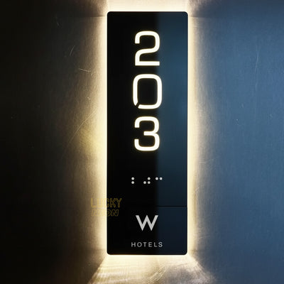 Custom LED House Number Plaque for Homes, Villas, and Apartments