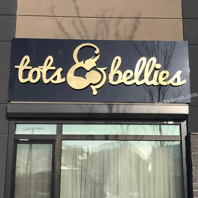 Custom Metal Dimensional Sign Letters - Outdoor 3D Wall Logo & Lettering