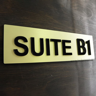 Custom Room Number Plate - Modern Door Sign for Hotels and Apartments