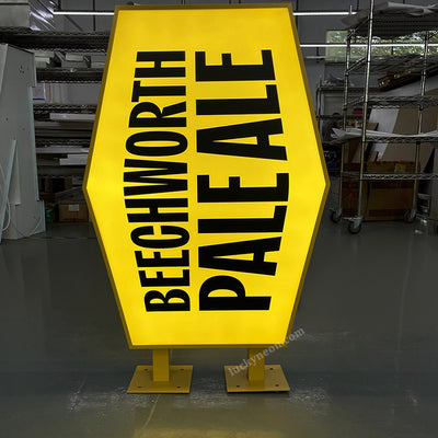 Outdoor Vertical Standing Light Box Sign - Custom Logo Advertising Sign for Shop & Business