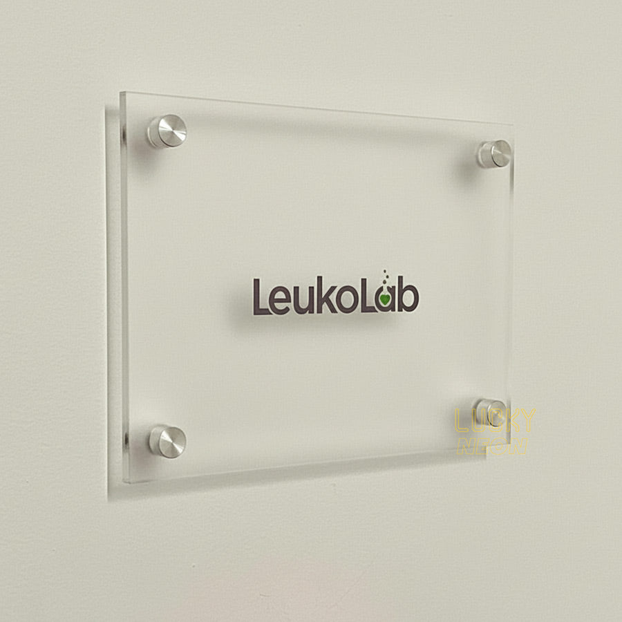 Custom UV-Printed Acrylic Door Sign for Office, Room