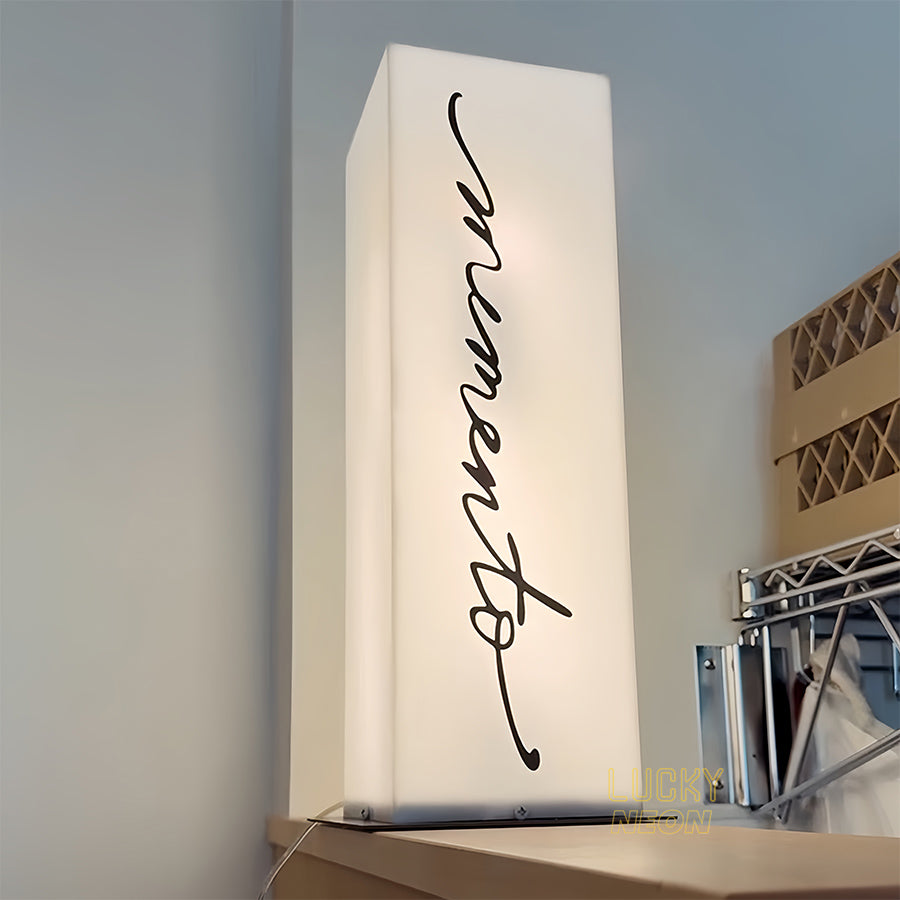 Un Signs Box Custom Acrylic Light Box Sign - Single-Sided Logo LED Signage for Shop ...