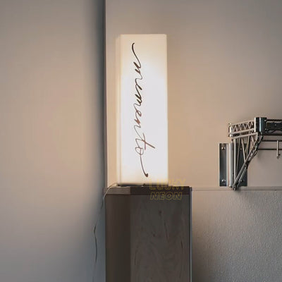 Custom Vertical LED Acrylic Light Box Sign for Cafes, Boutiques & Studios