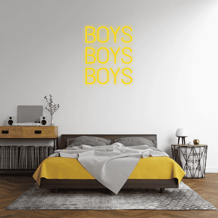 BOYS BOYS BOYS- LED Neon Sign