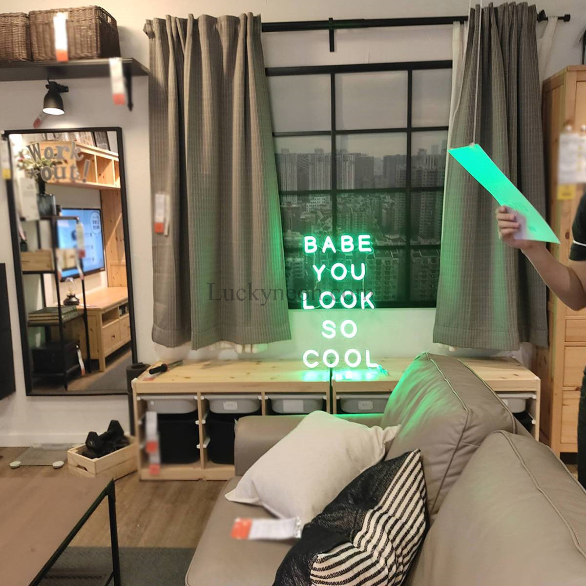 Babe You Look So Cool - LED Neon Sign