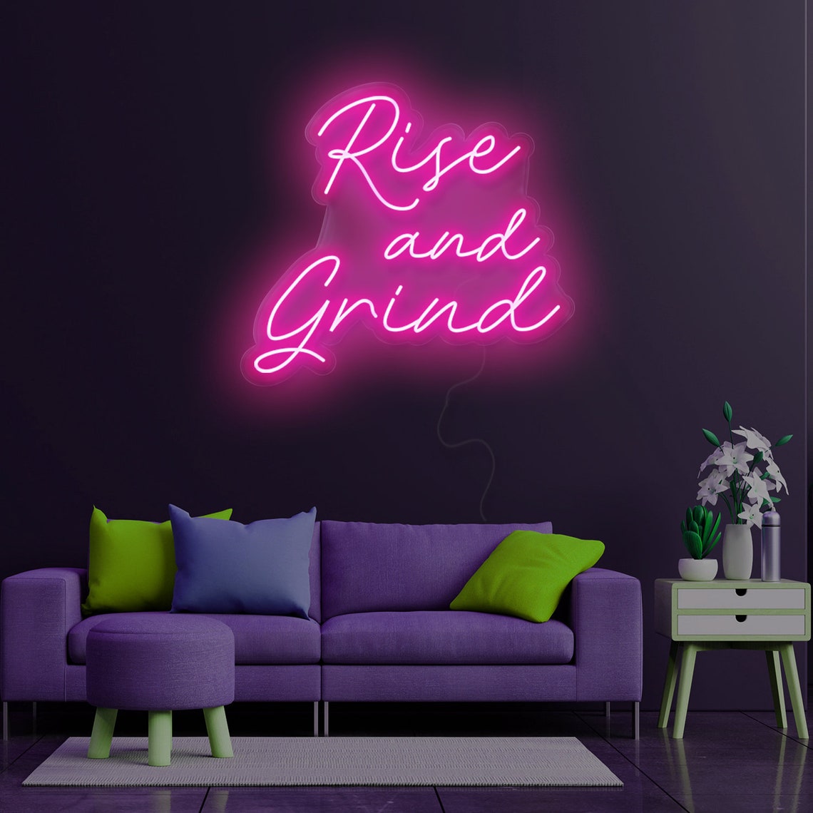 Rise and Grind  - LED Neon Sign