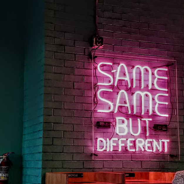 Same Same But Different - LED Neon Sign