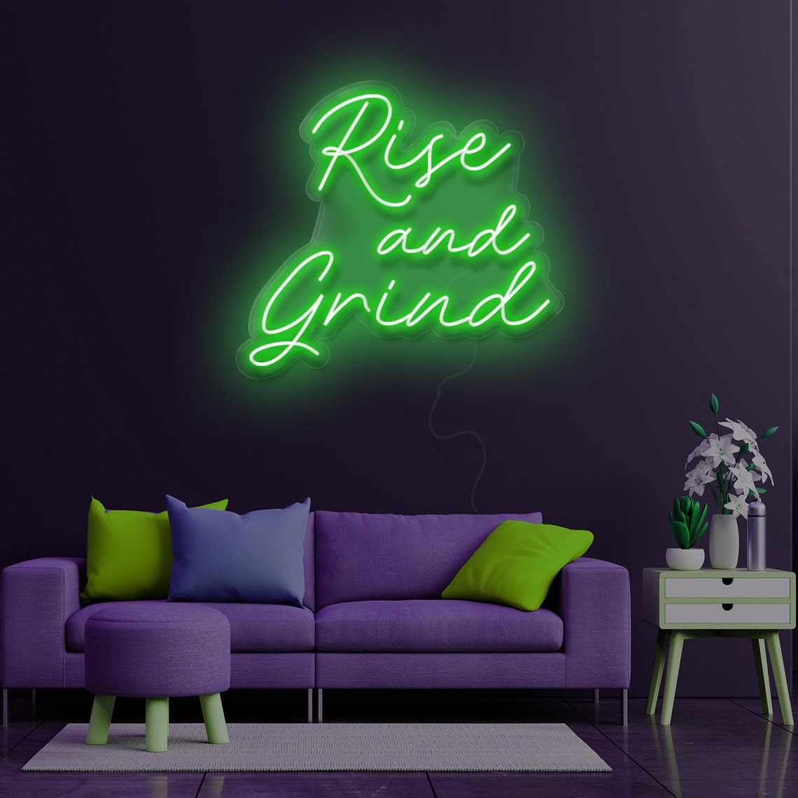 Rise and Grind  - LED Neon Sign