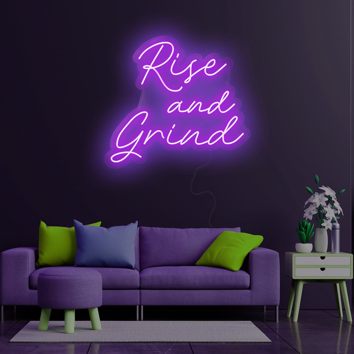 Rise and Grind  - LED Neon Sign