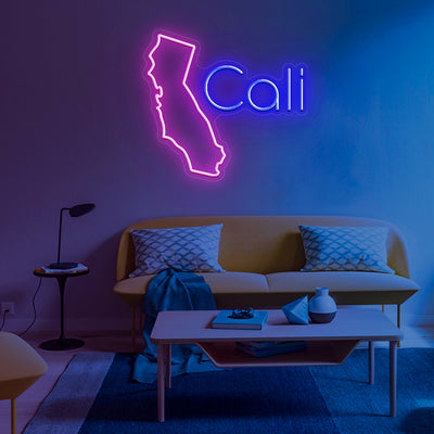 Map Of California Neon Sign