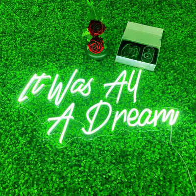 It Was All A Dream Beer Bar Pub Store Party Store Room Wall Window Display Handcraft Neon Light 