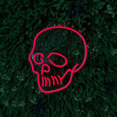 neon skull, cool neon sign