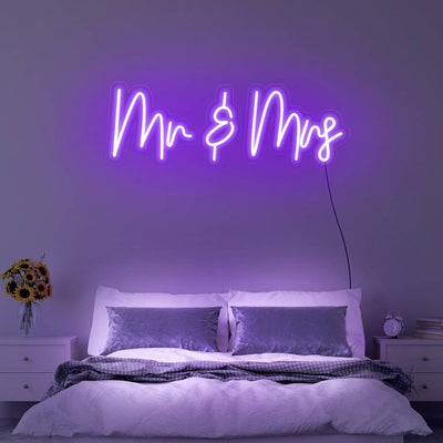 Mr & Mrs | Neon Sign, Custom Wedding Signs, Wedding Entrance, Signs For Wedding, Modern Wedding Decor, Wedding Bar Sign, Reception Sign
