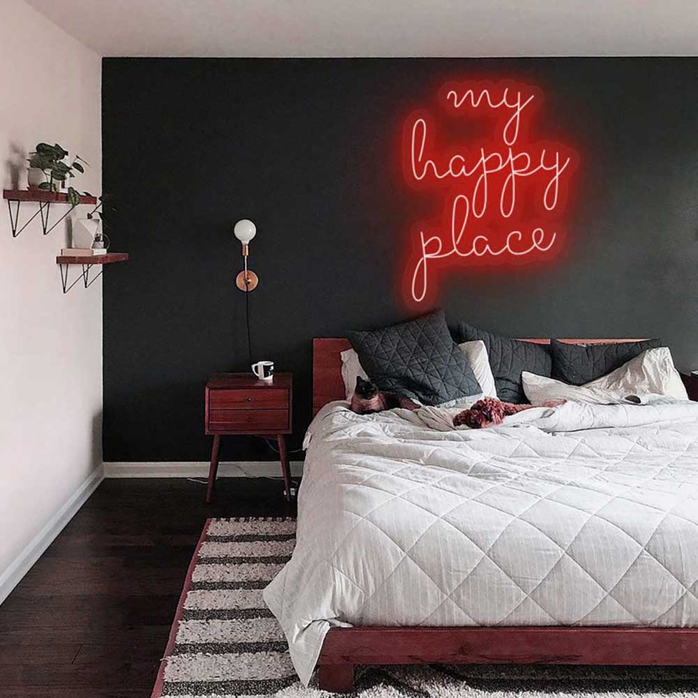 My Happy Place Neon Sign