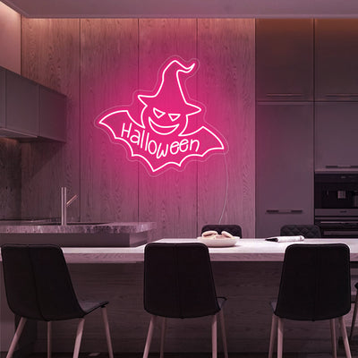 Halloween Batman Neon Sign