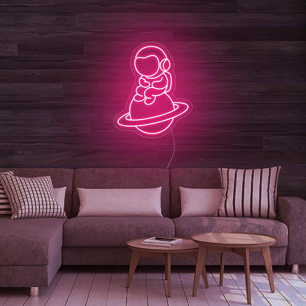 Astronaut Neon Sign, Space Man LED neon, Custom cosmonaut Light Sign, Space Neon Sign