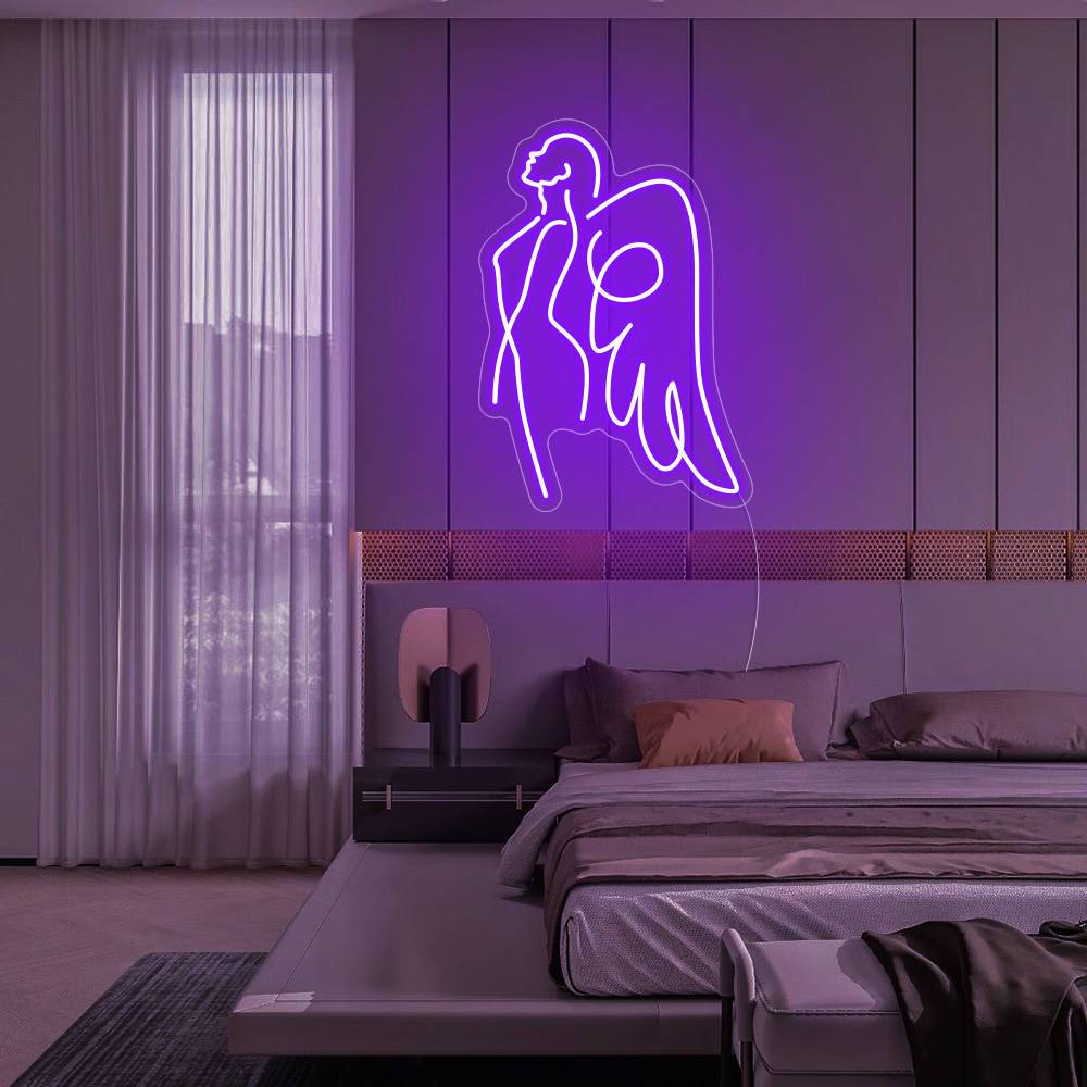 Angel Girl Neon Sign