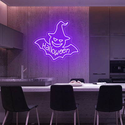 Halloween Batman Neon Sign