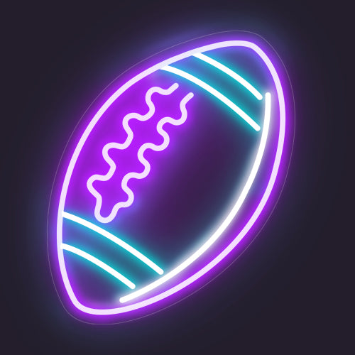 Rugby Ball Neon Sign