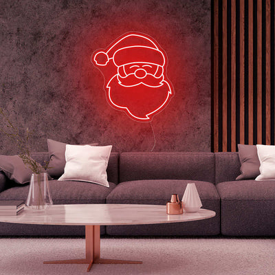 Cute Santa Claus Decoration Flex Silicone LED Neon Sign