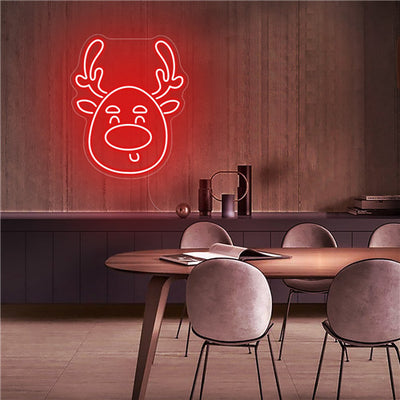 Red Elk Neon Sign